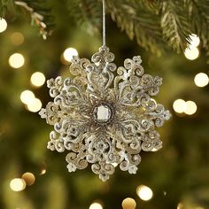 Glitter Snowflake Or
